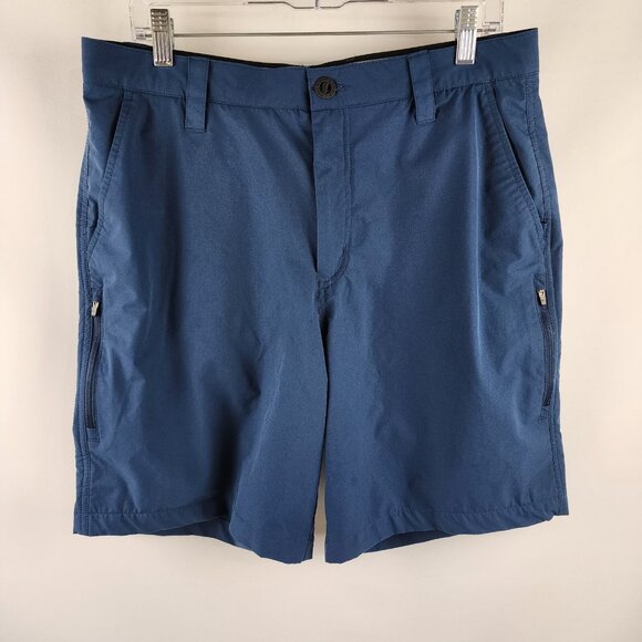 Orvis Shorts Mens 34 Blue Stretch Tech Short (34x9) - Picture 1 of 9